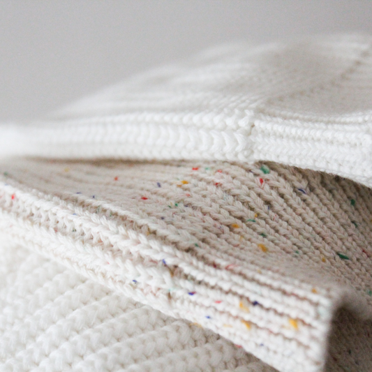 Oversized Cotton Sweater - Speckled