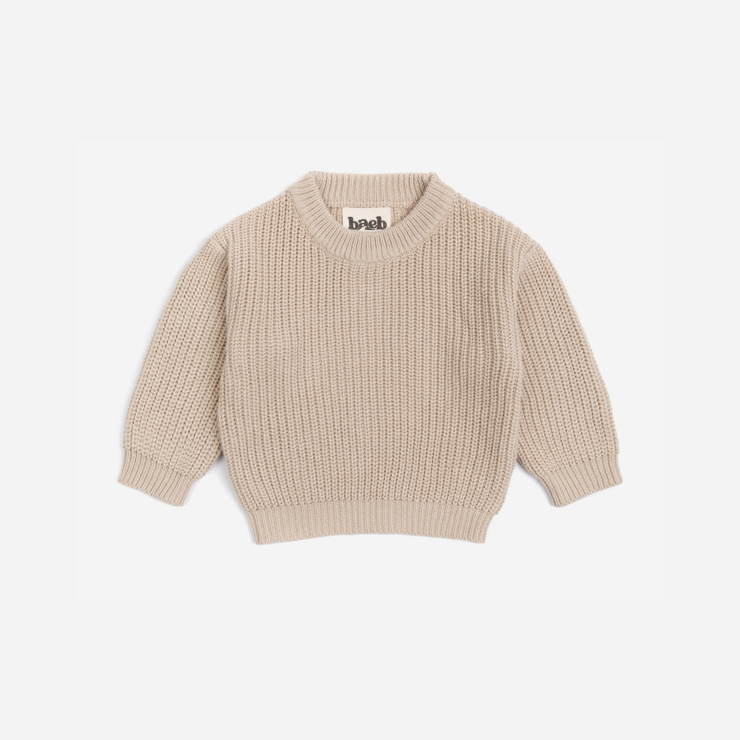 Oversized Cotton Sweater - Natural