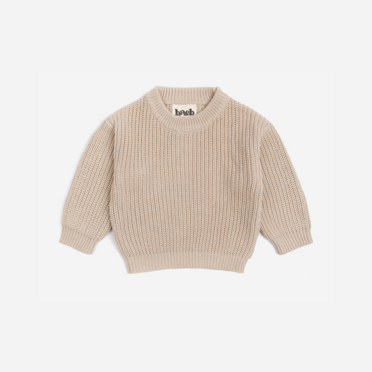 Oversized Cotton Sweater - Natural