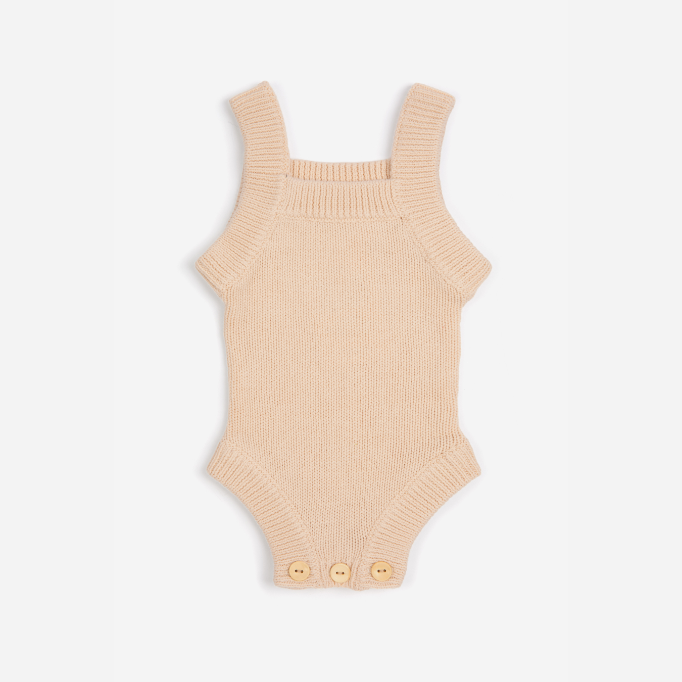 Organic Knitted Bodysuit - Shell