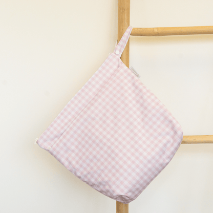 Grab & Go Nappy Wet Bags  With Handle - Rose Gingham