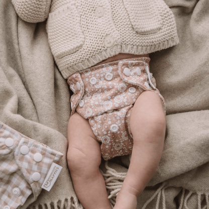 One Size All-In-One Reusable Cloth Nappy - Bloom