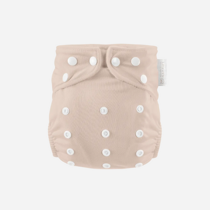 One Size All-In-One Reusable Cloth Nappy - Blush