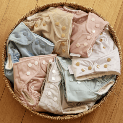 One Size All-In-One Reusable Cloth Nappy - Blush