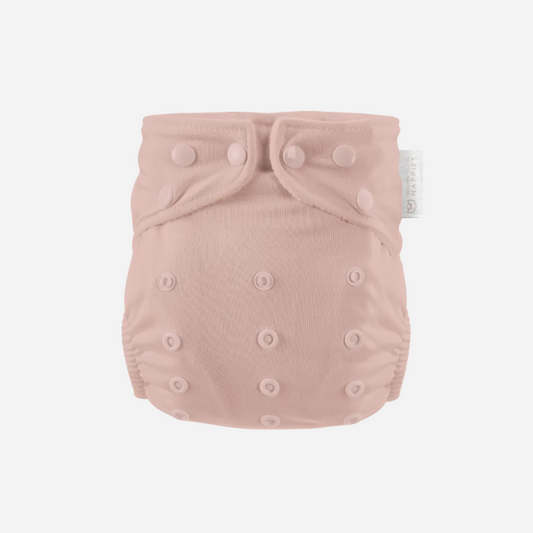 One Size All-In-One Reusable Cloth Nappy - Dusty Rose