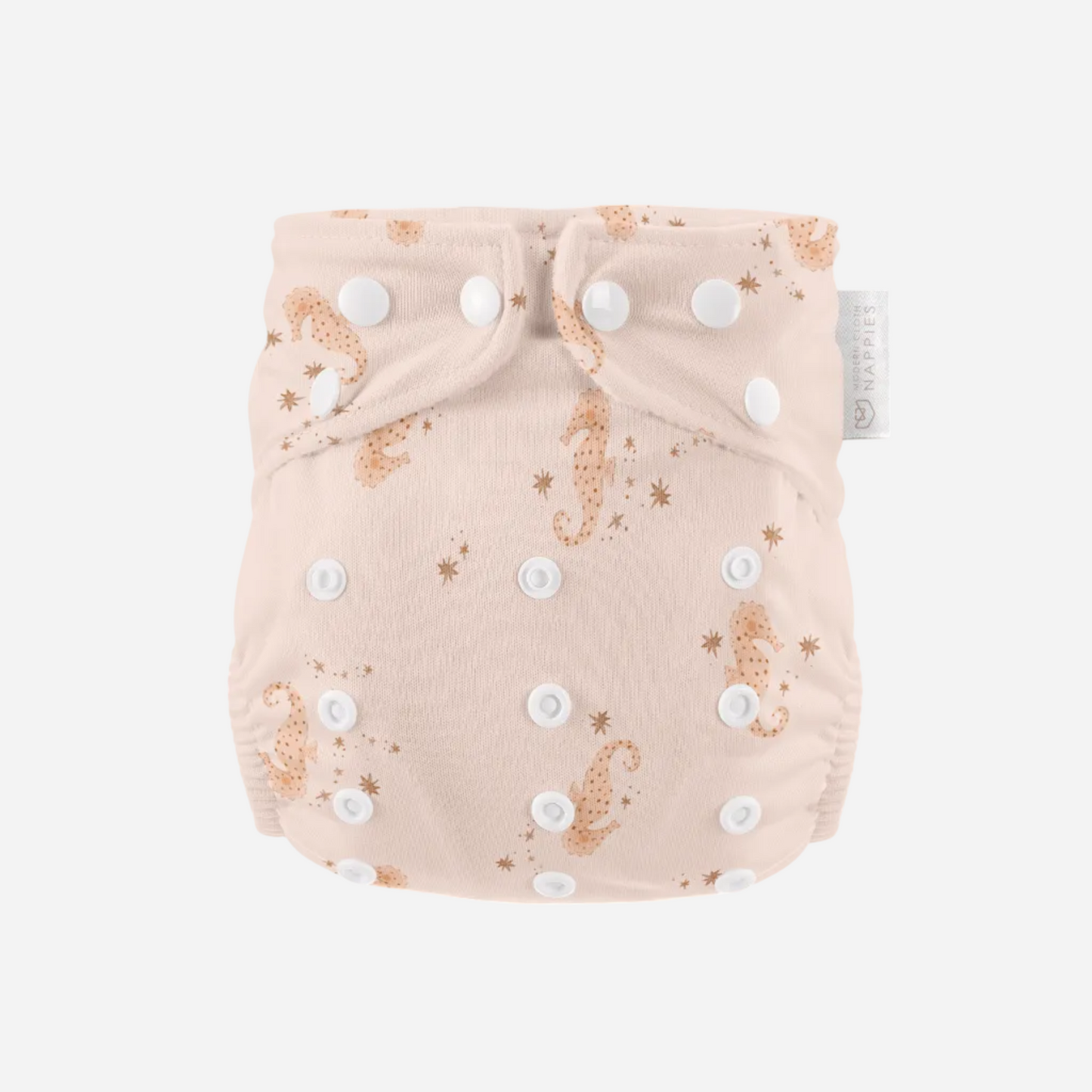 One Size Baby to Toddler Reusable Swim Nappies - Seahorse Snuggles